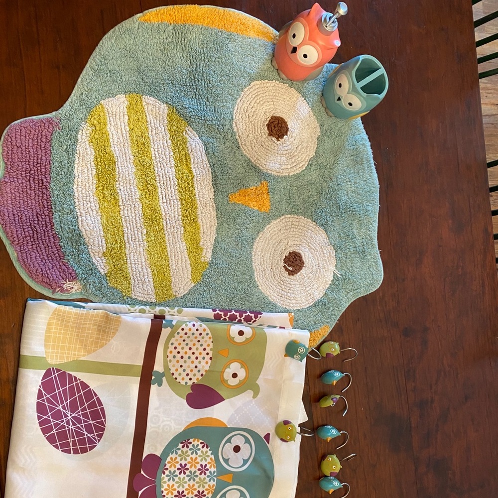 Owl Bathroom Set